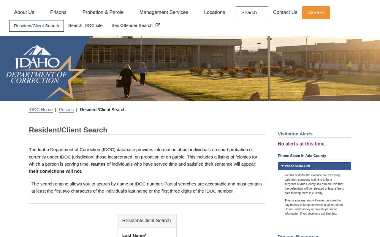 Benewah County released inmate IDOC search